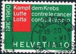 Stamps Switzerland -  50º ANIV DE LA LIGA NACIONAL CONTRA EL CÁNCER. Y&T Nº 639