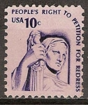 Stamps United States -  La contemplación de Justicia - 