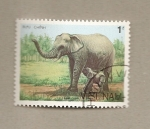 Stamps Vietnam -  Elefante