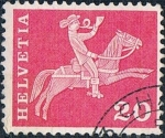Stamps Switzerland -  SERIE BÁSICA 1960-63. CORREO MONTADO DEL SIGLO XIX. Y&T Nº 646