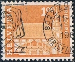 Sellos de Europa - Suiza -  SERIE BÁSICA 1960-63. AYUNTAMIENTO DE FRIBURGO. Y&T Nº 657
