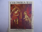 Stamps Colombia -  LA ANUNCIACIÓN - Escuela Santafereña-Siglo XVII- 