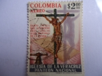 Stamps Colombia -  Iglesia de la Veracruz Panteón Nacional.