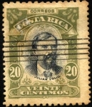 Stamps Costa Rica -  Julián Volio. UPU 1907.