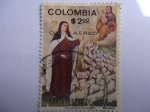 Sellos del Mundo : America : Colombia : Santa Teresa de jesús (1515-1582) ó, Teresa Sanchez de Cepeda y Ahumada, ó, simplemente Teresa de Vi
