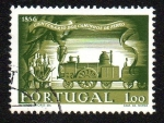 Stamps : Europe : Portugal :  Centenario de los ferrocarriles