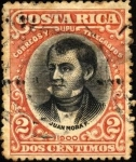 Sellos de America - Costa Rica -  Juan Mora. UPU 1907.