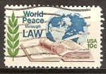 Stamps : America : United_States :  Mundial de la Paz a través del Derecho.