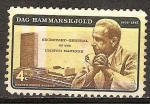 Stamps : America : United_States :  Dag Hammarskjold (1905-1961), Secretario General de las Naciones Unidas. 