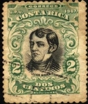 Stamps Costa Rica -  Juan Mora. UPU 1907.