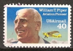 Sellos del Mundo : America : Estados_Unidos : William T. Piper  Pionero de la aviación estadounidense.