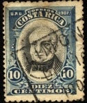 Stamps America - Costa Rica -  Braulio Carrillo. UPU 1907.