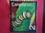 Stamps : America : Canada :  Danaus Plexippus.