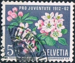 Stamps Switzerland -  PRO JUVENTUD 1962. FLOR DEL MANZANO. Y&T Nº 700