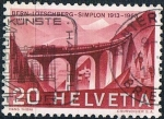 Stamps Switzerland -  CINCUENTENARIO DEL FERROCARRIL DEL LÖTSCHBERG. Y&T Nº 707