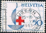 Stamps : Europe : Switzerland :  CENTENARIO DE LA CRUZ ROJA INTERNACIONAL. Y&T Nº 709