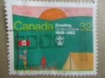 Sellos del Mundo : America : Canad� : Canada-Scouting /Le scoutisme-1908-1983