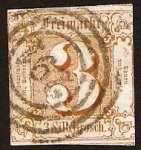 Stamps : Europe : Germany :  Clásicos - Thurn und Taxis - Dtto. del Norte