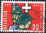 Stamps Switzerland -  CENT. DE LA ASOCIACIÓN DE SUBOFICIALES. Y&T Nº 728