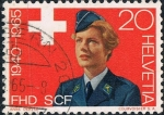 Stamps : Europe : Switzerland :  25 ANIV. DEL SERVICIO COMPLEMENTARIO FEMENINO. Y&T Nº 745
