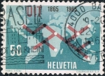 Stamps : Europe : Switzerland :  CENT. DE LA UNIÓN INTERNACIONAL DE LAS TELECOMUNICACIONES. Y&T Nº 746