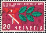 Stamps : Europe : Switzerland :  50 ANIV DE LA FERIA DE MUESTRAS SUIZA EN BASILEA. Y&T Nº 767