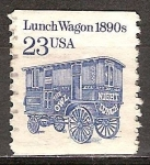 Stamps United States -  Carro de comida de la década de 1890.