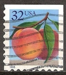 Stamps : America : United_States :  Melocotón.