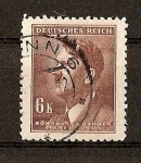 Stamps : Europe : Germany :  Efigie de Hitler./ Grabado - Formato 19 x 23,5.