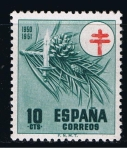 Sellos de Europa - Espa�a -  Edifil  1085  Pro Tuberculosos. Cruz de Lorena en rojo.  