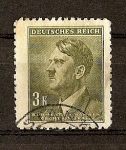 Stamps Germany -  Efigie de Hitler./ Grabado - Formato 19 x 23,5.