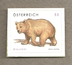 Stamps Austria -  Oso pardo
