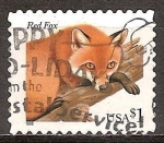 Stamps United States -  Zorro rojo.