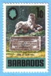Stamps America - Barbados -  Lion at gun hill