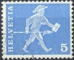 Stamps Switzerland -  Posttransport and buildings