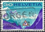 Stamps : Europe : Switzerland :  Tunnel S. Bernardino
