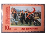 Sellos de Asia - Corea del norte -  vida del marscal kim sung