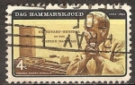 Stamps United States -  Dag Hammarskjold (1905-1961), Secretario General de las Naciones Unidas. 