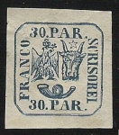 Stamps Europe - Romania -  Coat of Arms-Moldavia-Walachia-Rumania