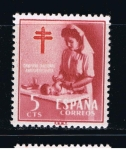 Stamps Spain -  Edifil  1121  Pro Tuberculosos. Cruz de Lorena en rojo.  