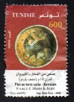 Stamps Tunisia -  Plato en terracota
