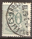 Stamps : Europe : Belgium :  Número de león heráldico.