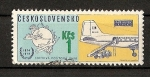 Stamps : Europe : Czechoslovakia :  Centenario de la U.PU.