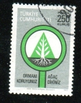 Stamps Turkey -  Conservación forestal