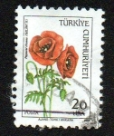 Stamps Turkey -  Amapolas