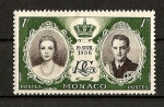 Stamps Monaco -  Enlace Rainiero y Grace Kelly.