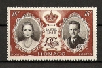 Stamps Europe - Monaco -  Enlace Rainiero y Grace Kelly.