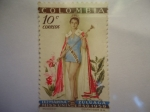 Stamps Colombia -  LUZ MARINA ZULUAGA- Miss Universo 1959