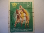 Sellos de America - Colombia -  Baloncesto-IV.Juegos Deportivos Bolivarianos .Barranquilla 1961.