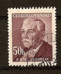 Stamps Czechoslovakia -  Homenaje a Escritores Nacionales.